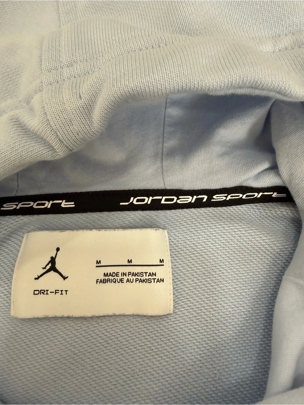 Nike Jordan Essentials Sz M Men's Fleece Pullover Hoodie Royal Tint Pullover